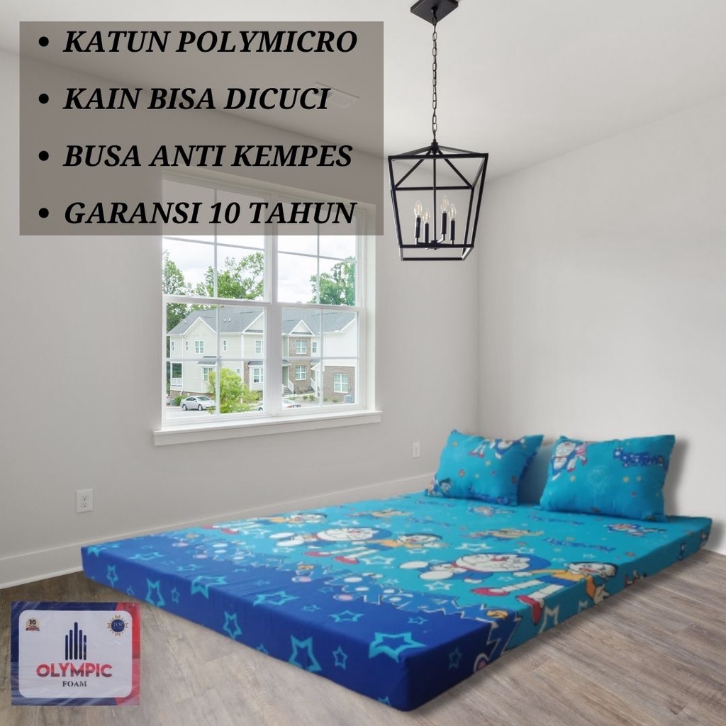 Kasur Lantai Kamar Tidur Keluarga Single Bed Ruang Tamu Spons Busa tebal Ukuran 140x180x10 cm Minima