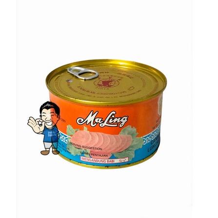 

✽ Ma Ling Canned Pork Luncheon Meat- Daging Babi Kaleng 397g ֍