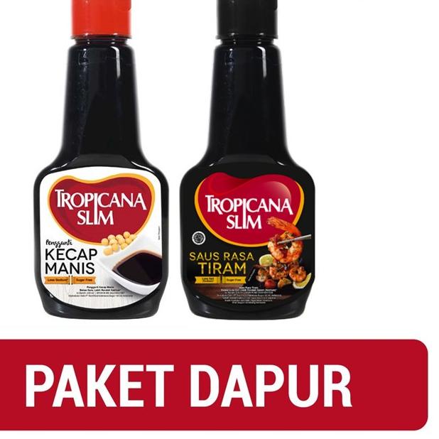 

✨Promo✨ Hari Ini Paket Dapur Sehat - Tropicana Slim Kecap Manis 200 ml & Tropicana Slim Saus Tiram 200 ml gas !!