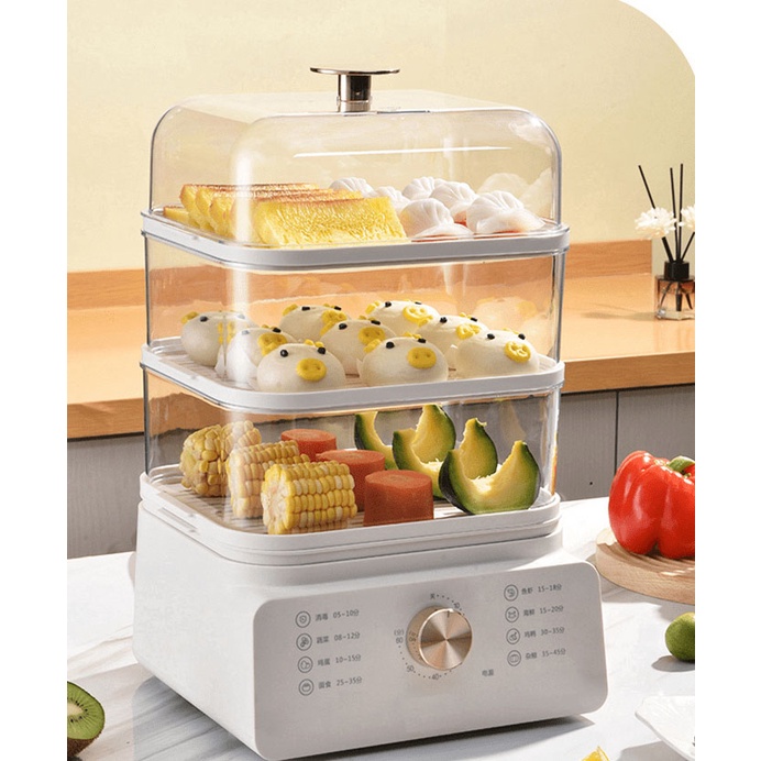 Food Steamer Idealife / Pengkukus Makanan IL–114A (3 Layer)