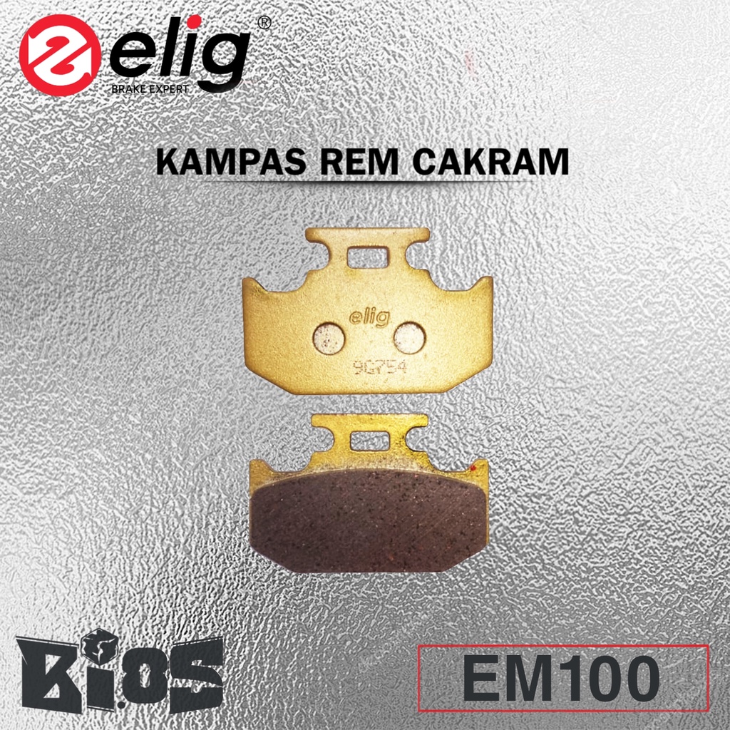 KAMPAS REM CAKRAM ELIG EM100 YAMAHA: YZF-R15 V3 (R), NEW VIXION V3 (R) ORIGINAL