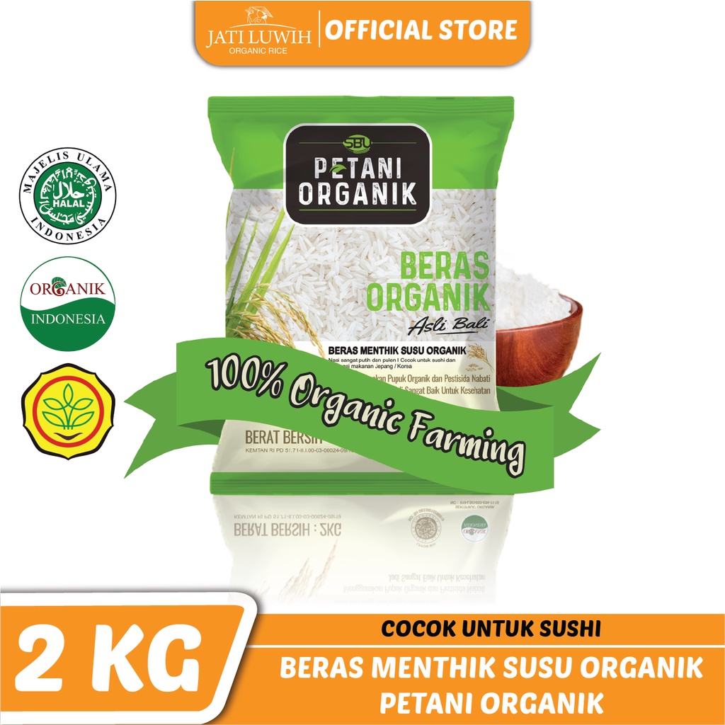 

Beras Menthik Susu Petani Organik 2kg / Cocok Untuk Sushi