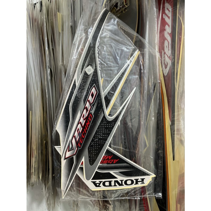 STIKER STRIPING VARIO TECHNO 110 CARBU 2010 - Putih