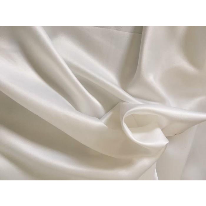 Kain Satin Velvet Premium Background Backdrop Foto Warna Putih Tulang 044