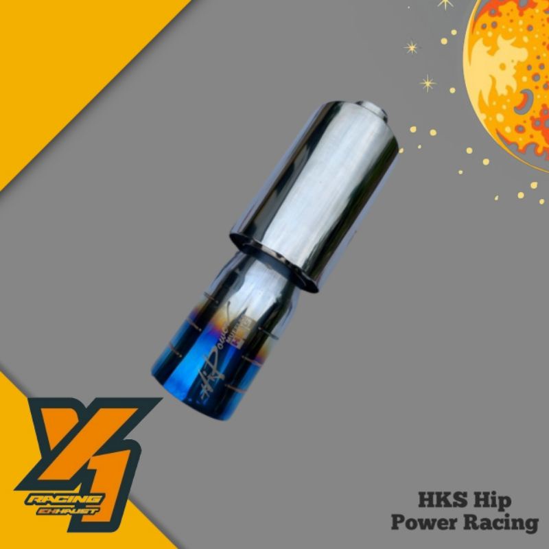 Knalpot Mobil HKS Hip Power Racing Cacing Burntip