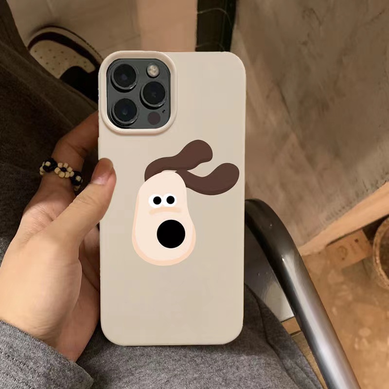 IPHONE Ins Pola Puppy Cocok Untuk Iphone14 14pro 14plus 13 13mini 13pro 13prm iPhone12 7Plus 8Plus Xr XS 13 12mini Pro Max Empat Sudut Casing Ponsel Tahan Guncangan