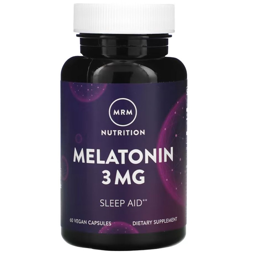 MRM Melatonin 3 mg 60 Vegan Capsules Membantu Tidur Melatonin USA