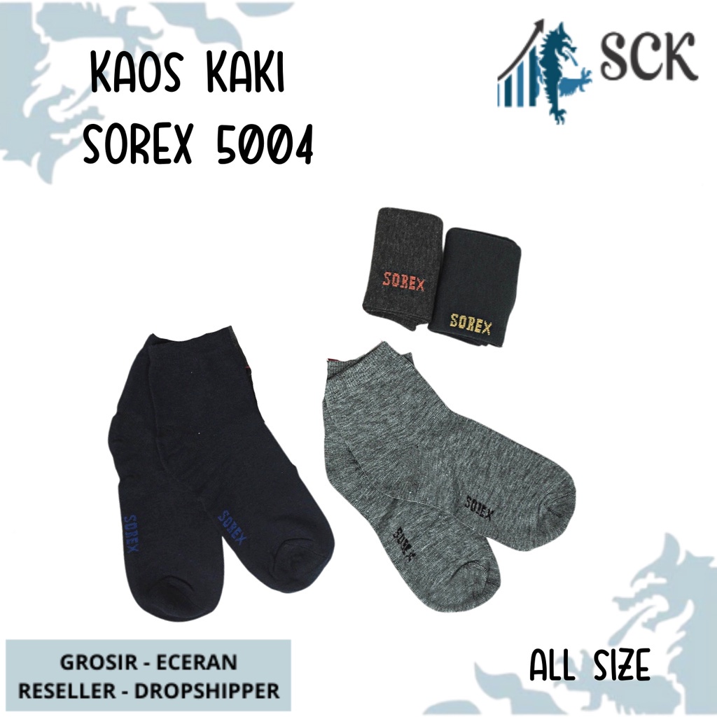 Kaos Kaki Pria SOREX 5004 / Kaos kaki Pria dewasa pendek premium quality Sport SOREX 5004 - sckmenwear GROSIR