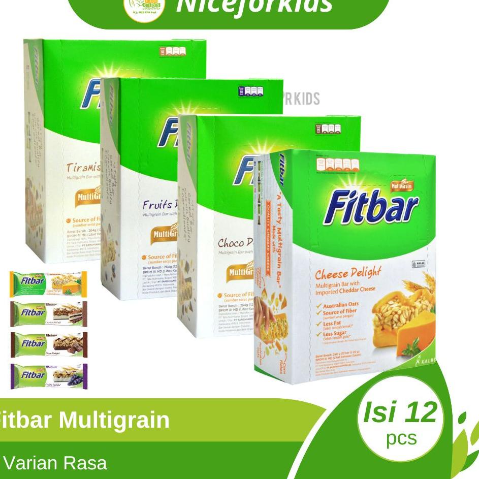 

12.12 ✨SALE✨ Fitbar Cemilan Instan Untuk Diet 1 box isi 12pcs 