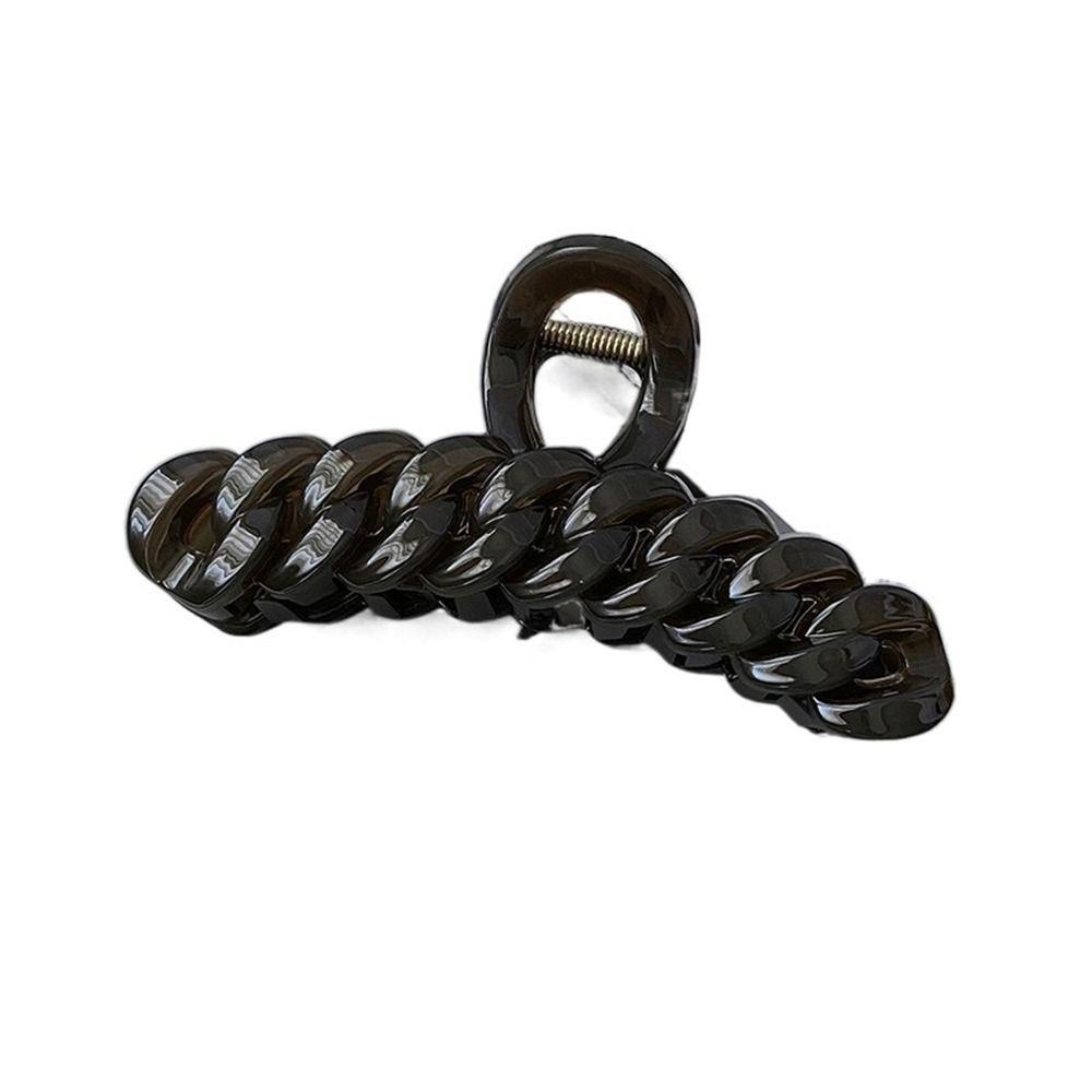 Agustina Rantai Cakar Rambut Elegan Fashion Manis Untuk Gadis Untuk Perempuan Asam Asetat Hiasan Kepala Ponytail Holder Women Hair Clips