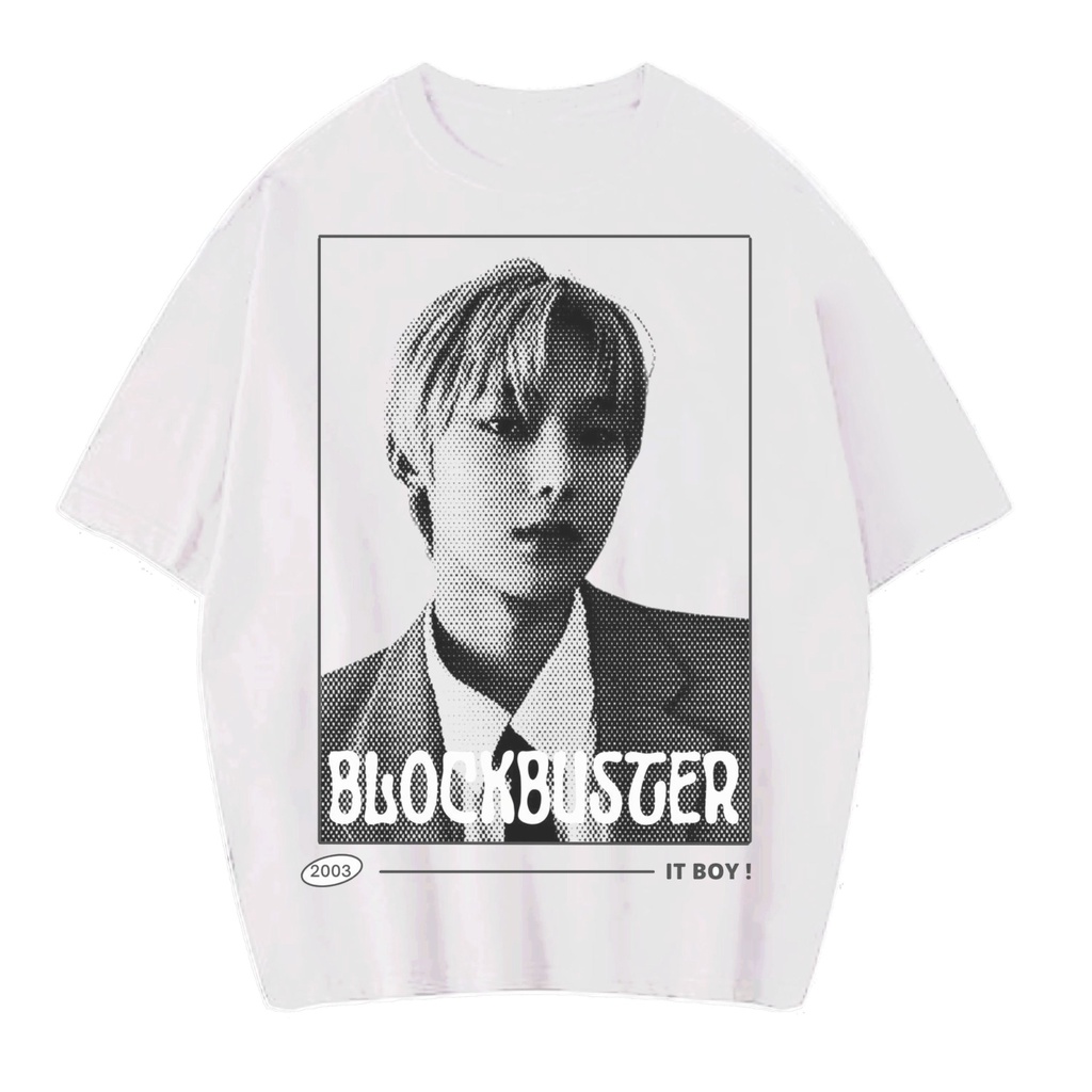 Patternmerch "block buster" Oversized T-shirt | kaos vintage | kpop