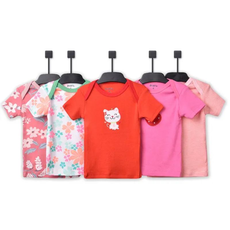 Cart3r's Atasan Bayi Kaos Bayi Perempuan Laki Laki isi 5Pcs P028