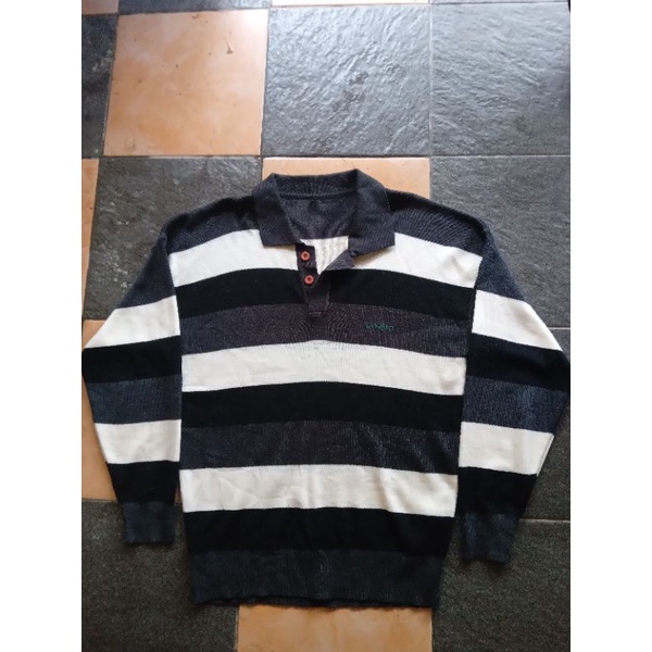 thrift rugby polo rajut by yolyin