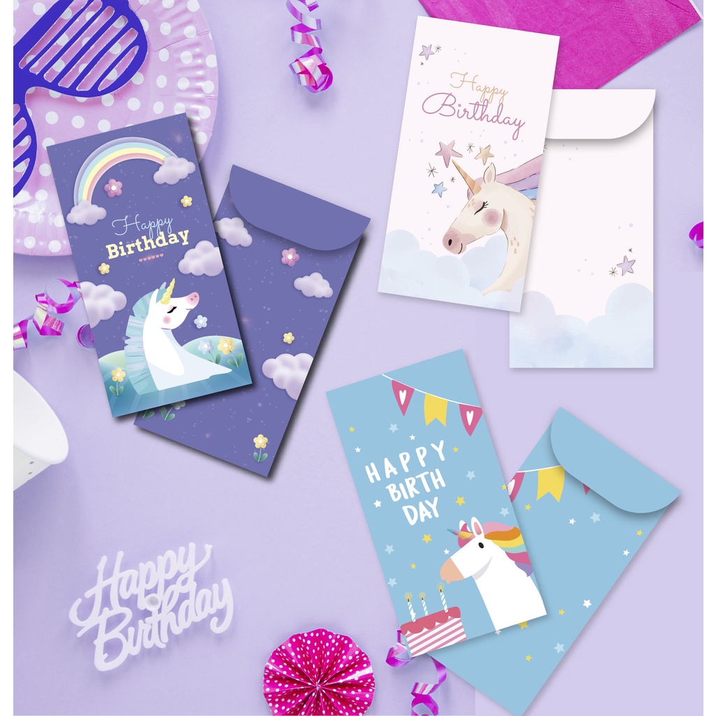 

Angpao Amplop Birthday Amplop Ulang Tahun Birthday Gift Angpao Ultah Angpau Bday Tema Unicorn