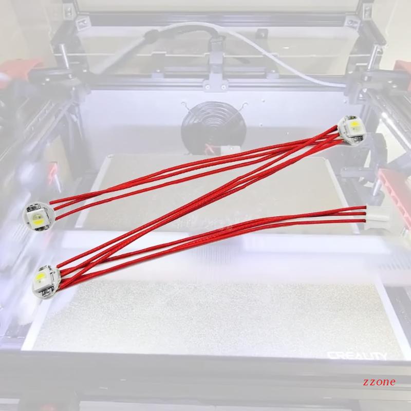 Zzz 3D Printer DIY Stealthburner Led Kit PTFE Wires Harness RGBW Mini Tombol PCB Led