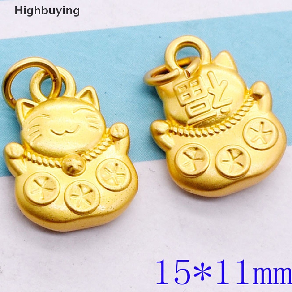 Hbid Pesona Kucing Beruntung Lucu DIY Membuat Perhiasan Liontin Buatan Tangan Kerajinan Hewan Untuk Anting Kalung Gelang Handmade Glory