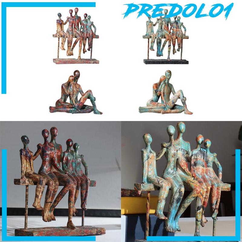 [Predolo1] Ornamen Patung Resin Patung Abstrak Kreatif Untuk Koleksi Dekor Meja