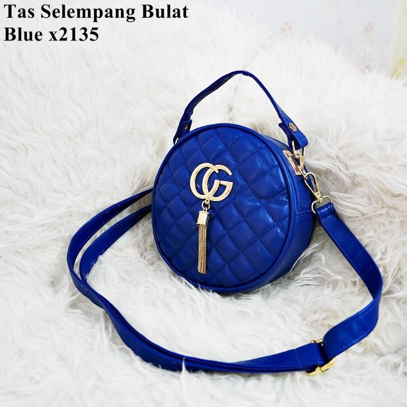 Tas Bulat Selempang 05-2135 Bag wanita murah tas Fashion andin korea style grosir murah THR