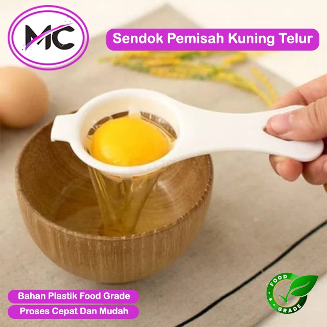 Sendok Pemisah Kuning Telur Saringan  Putih Dan Kuning Telur Egg Separator Alat Pemisah Telor