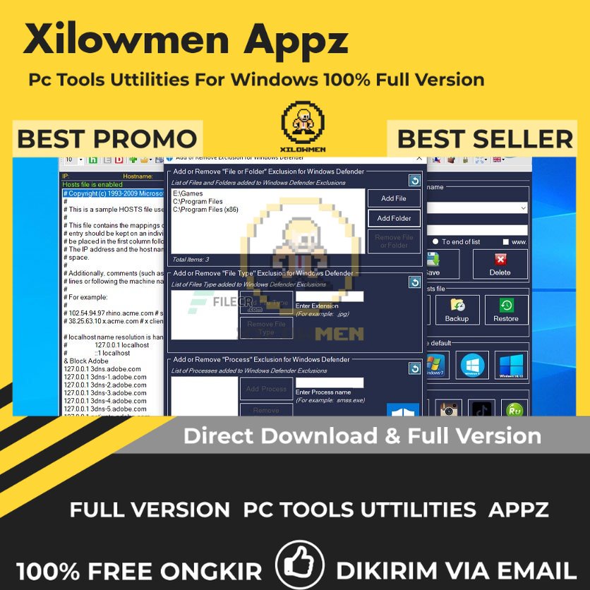 [Full Version] Hosts File Editor+ Pro PC Tools Software Utilities Lifetime Win OS
