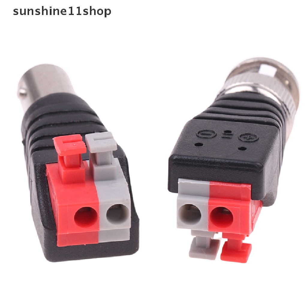 Sho 2PCS Q9 Plug 75-5 Press Bnc Konektor Bnc Video Kabel Interface Inti Tembaga N