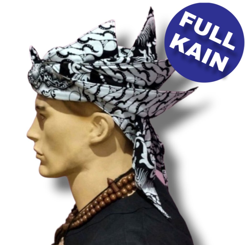 iket sunda full kain Premium - bendo -udeng - totopong merak ngibing premium