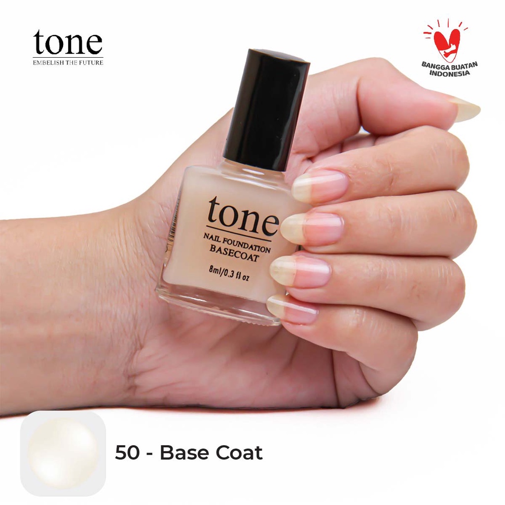 Kutek TONE Nail Polish BPOM Top Coat, Base Coat, Kutek Bening