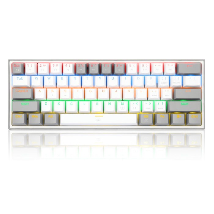 Keyboard Redragon Mechanical Gaming Keyboard 60 FIZZ K617-R GREYWH BABYGOLD