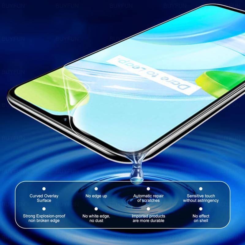 3pcs Untuk OPPO Realme C25 C25s C15 C21 C31 C35 C30s C33 C21y C25y C30 C11 2021 Hydrogel Film Bukan Pelindung Layar Kaca