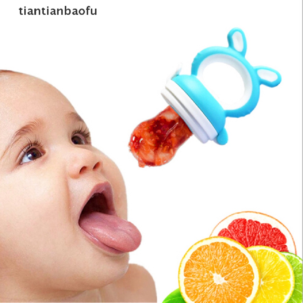 [tiantianbaofu] Teether silicone Dot Buah feeder nibbler feeder Penenang nipple Butik