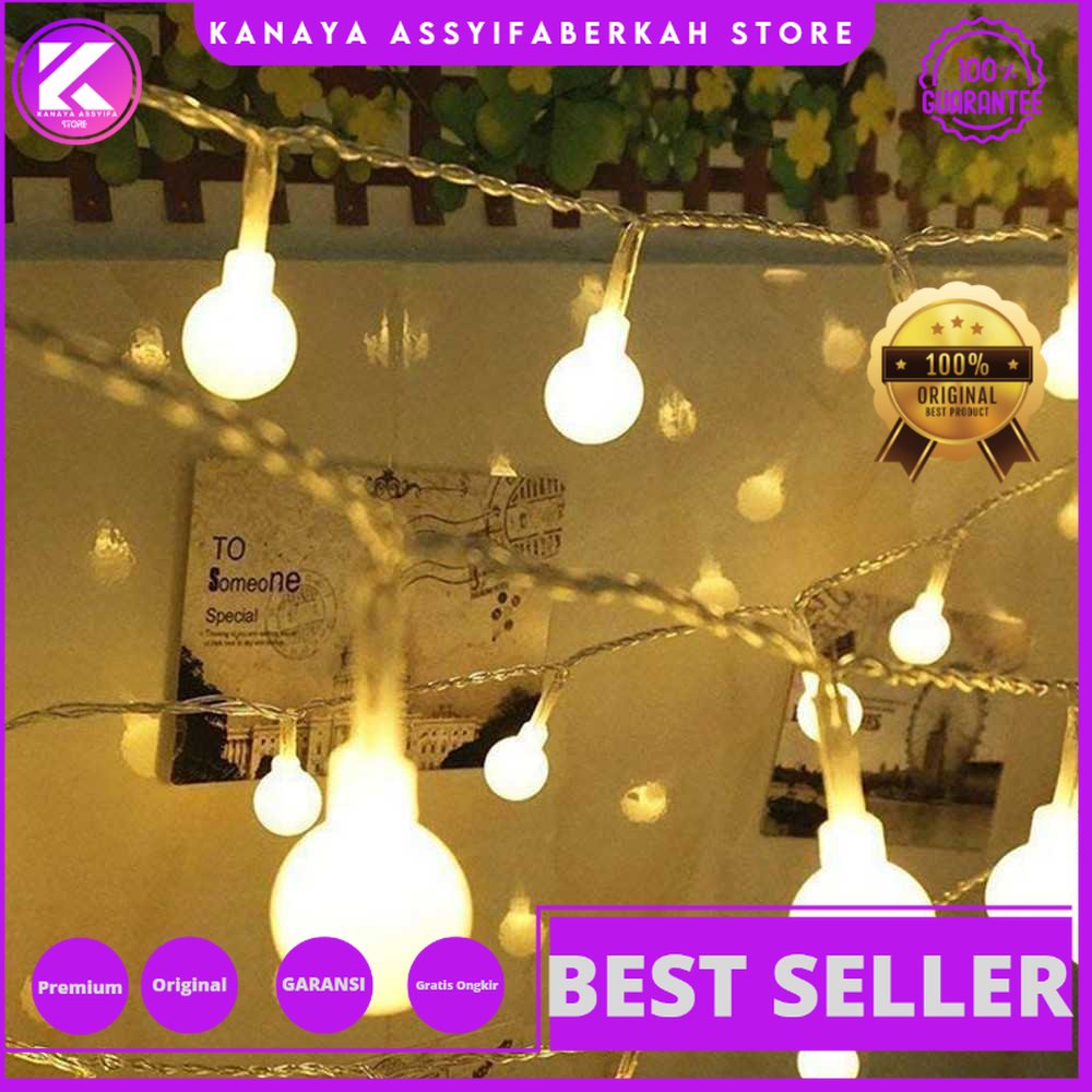 TaffLED Lampu Hias Gantung String Lights Model Bohlam Mini Waterproof - ZYD0931