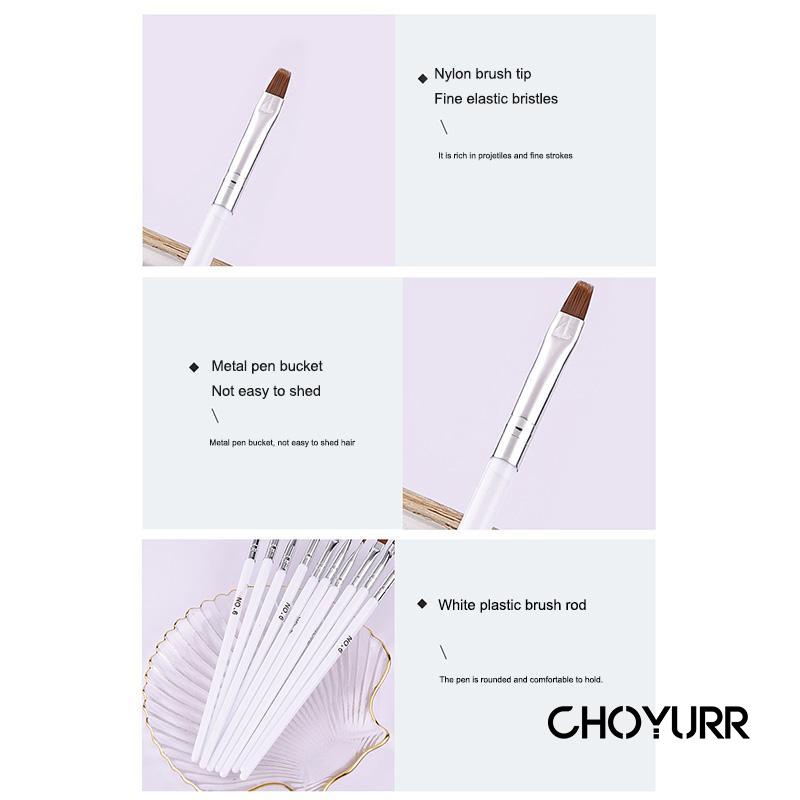 【COD】1 Pcs Nail Art Brush Kuas Kuku / Kuas Brush Kutek Kuku-CH