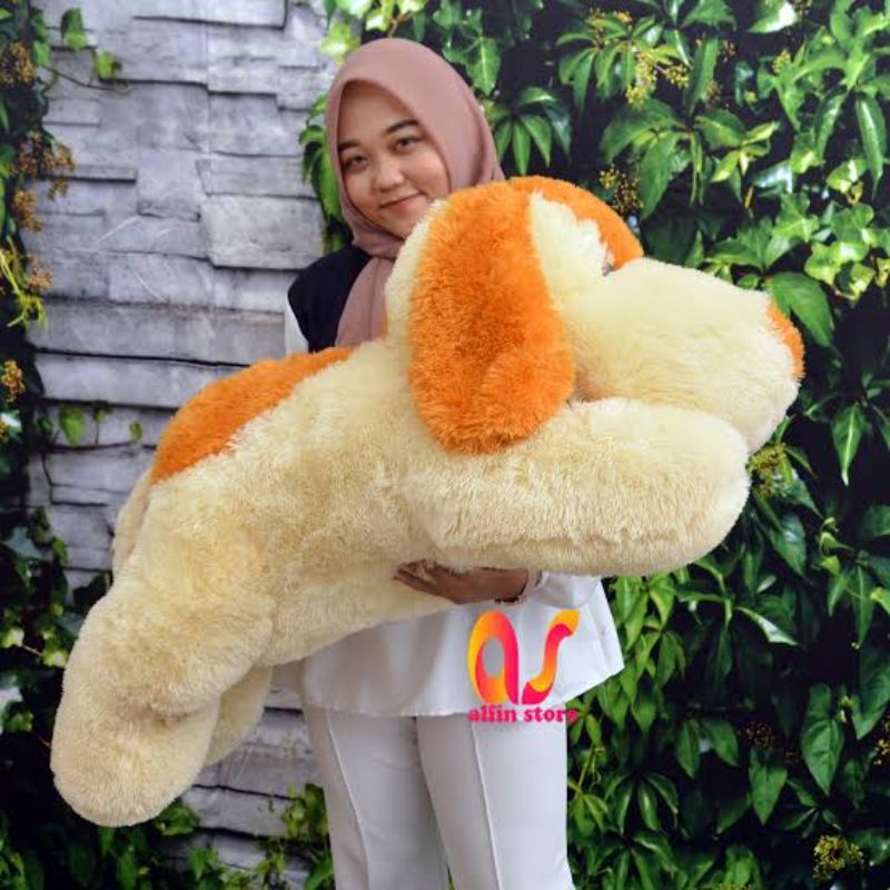 BONEKA ANJING GOOFY LYING DOG SNI JUMBO 1,2 METER