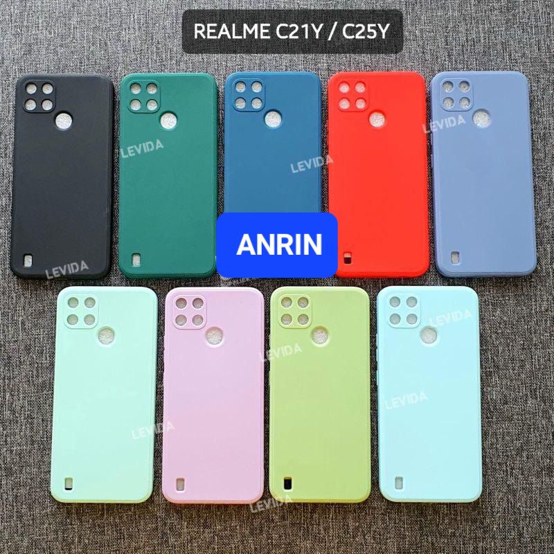 REALME C21Y C25Y C21 CASE MACARON SQUARE ANTI DEBU CASING SOFTCASE SILIKON