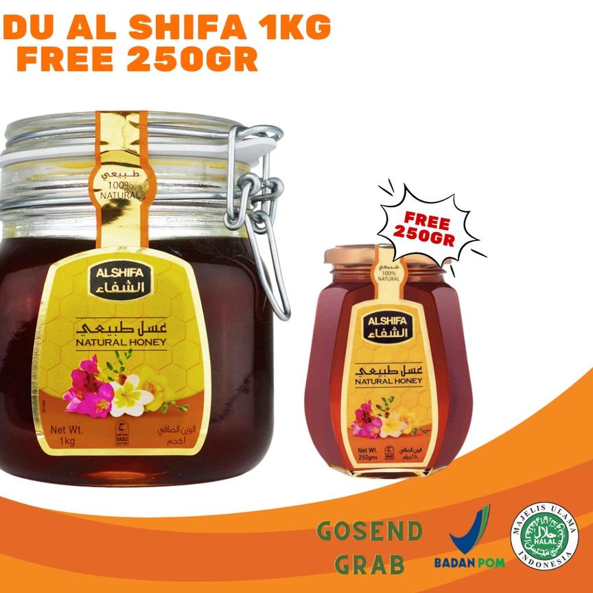 

► Al Shifa 1KG Free 250gr Natural Honey Asli Arab Saudi ֍