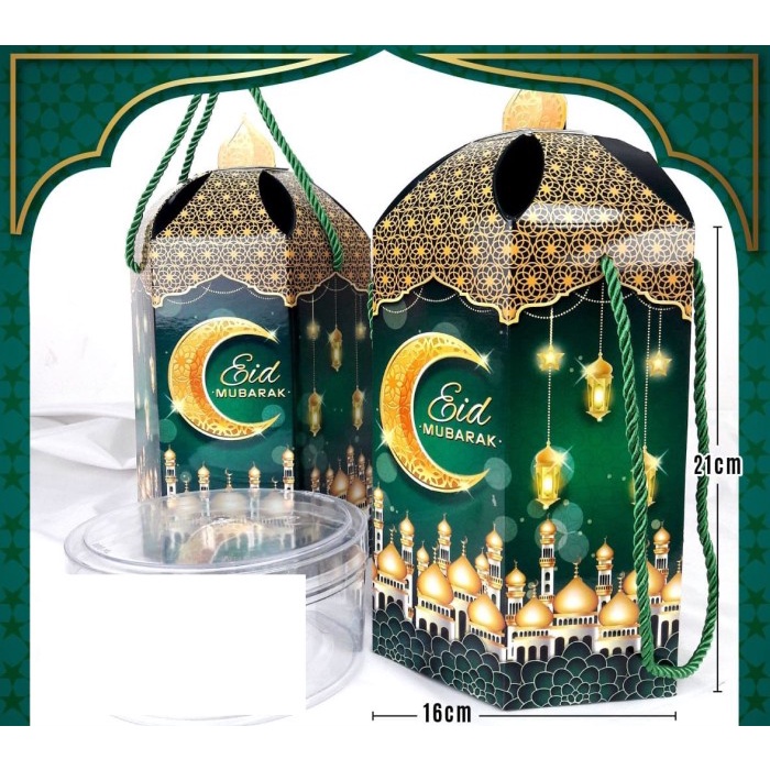 Box kotak toples Lebaran Hampers Mika Kue Kering