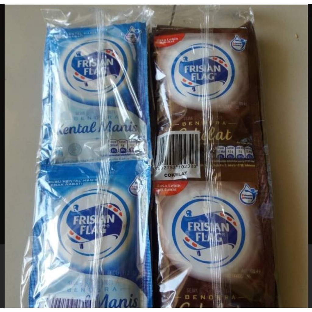 

FRISIAN FLAG PUTIH 1 RENCENG isi 6 SACHET | Susu Bendera Kental Manis / Frisian flag sachet 6x40 gram Susu Bendera (1 Renceng isi 6 pcs)