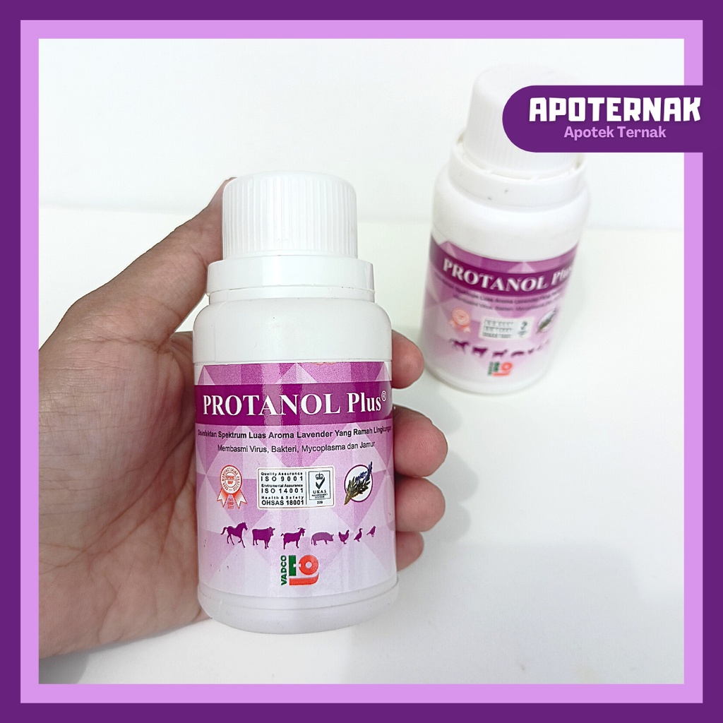 PROTANOL PLUS | Antiseptik dan Desinfektan Aroma Lavender Pembasmi Virus Bakteri Mycoplasma dan Jamur | VADCO