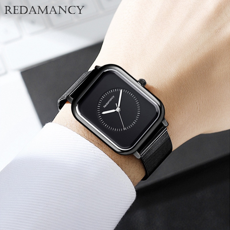 Redamancy Original Jam Tangan Wanita Jam Tangan Kuarsa Fashion Baja tahan karat tahan air Jam Tangan Magnetik Emas Mawar