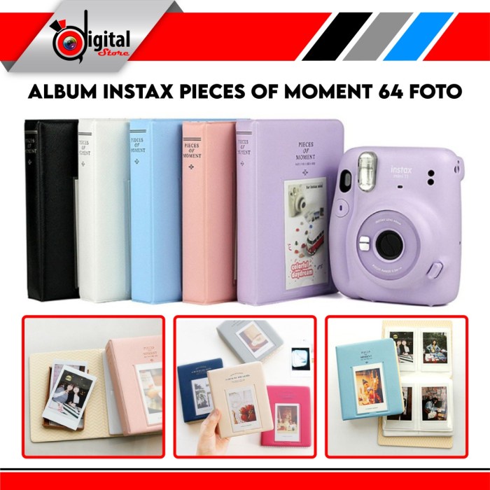 ALBUM INSTAX PIECES OF MOMENT 64 FOTO - INSTAX MINI ALBUM 64 FOTO #ORIGINAL