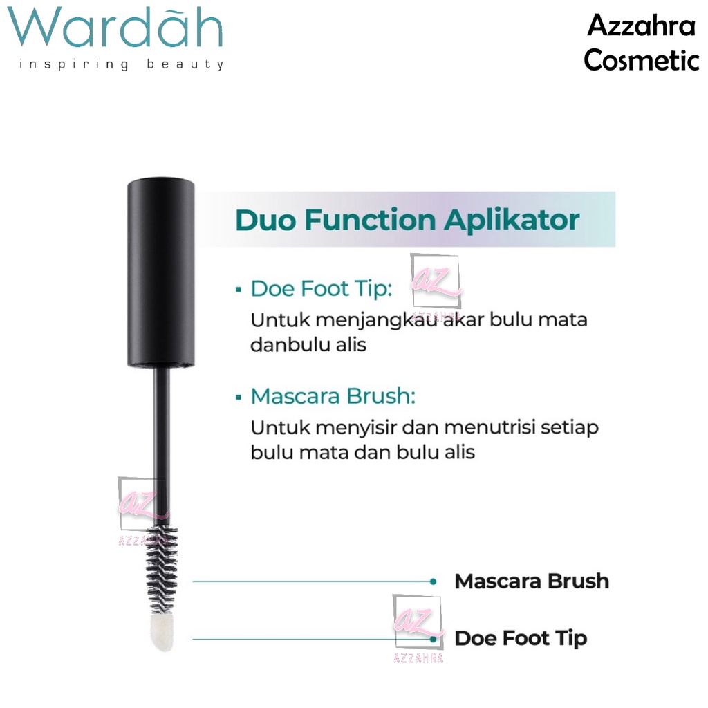 Wardah EyeXpert Brow Lash Serum 10 ml - Serum Bulu Mata dan Alis, Panjang dan Tebal dalam 14 Hari, Menutrisi dan Menguatkan