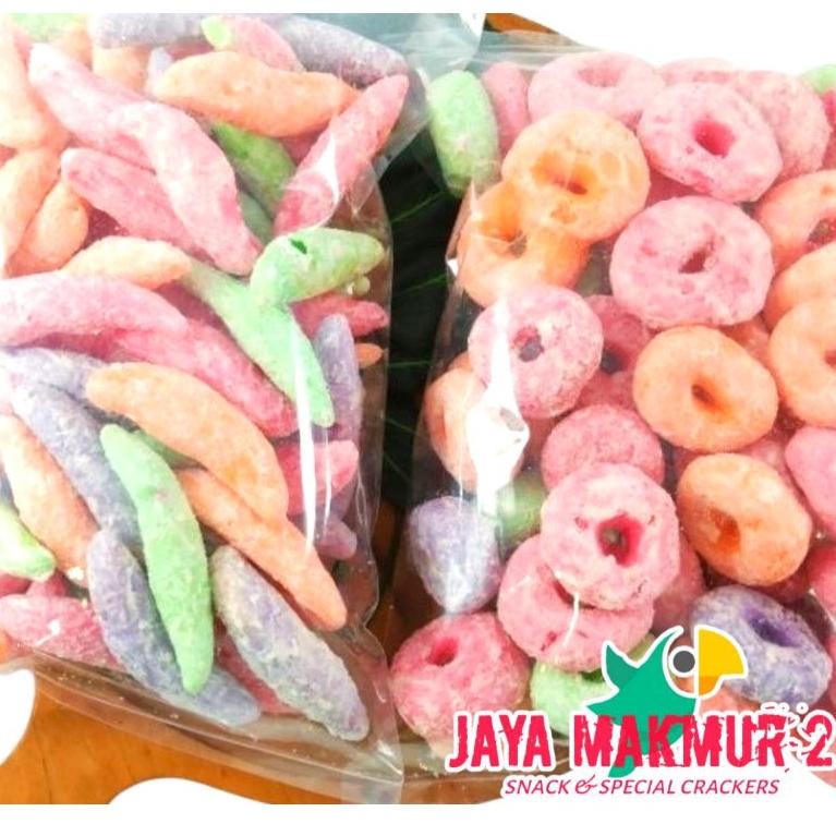 

O36 Getas manis warna donat / lonjong 200gram jaya makmur2 snack PENJUALAN TERBANYAK ㊑