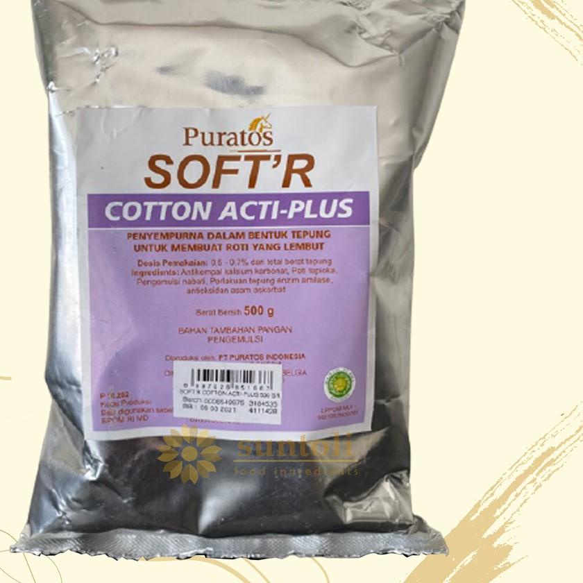 

☞ Puratos Soft'r Cotton Acti-Plus Improver For Soft Bread / Bahan Pelembut Kue - 500 gr ◄