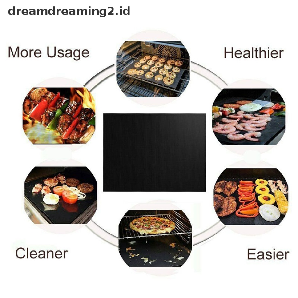 (dream) Silicone Baking Mat BBQ Masak Aksesoris Dapur Reusable Non Sheet.