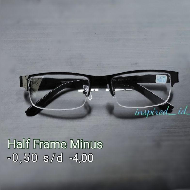 【flashϟsale】 Kacamata Minus Gantung Half Frame
