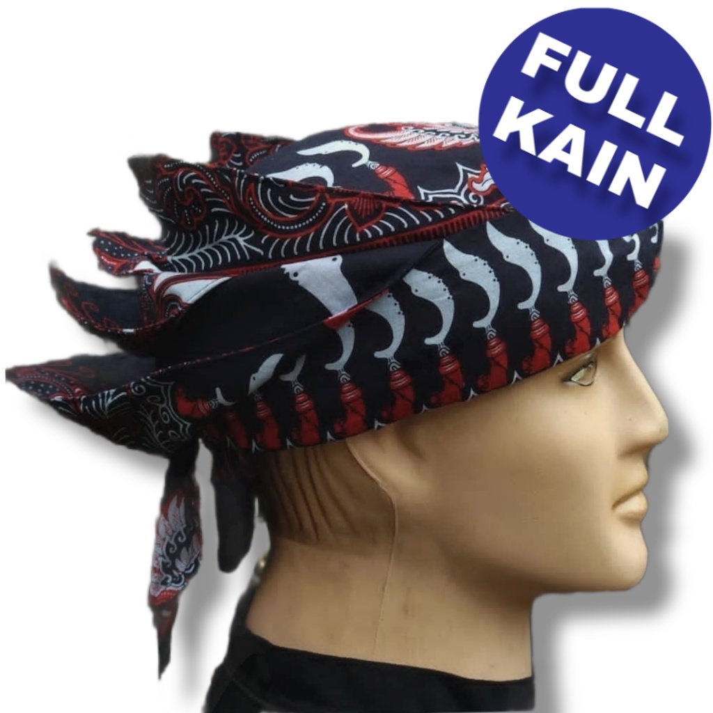 iket merak ngibing FULL KAIN praktis permanen - iket sunda - bendo - udeng praktis - iket kepala - i