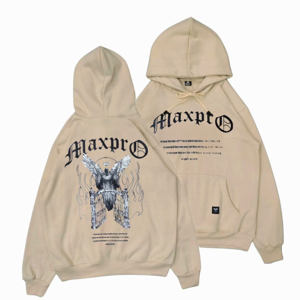 MAXPRO - Sweater hoodie maxpro unisex premium - hoodie maxpro pria wanita black edition bahan tebal gramasi 280 redy all size M-XXL