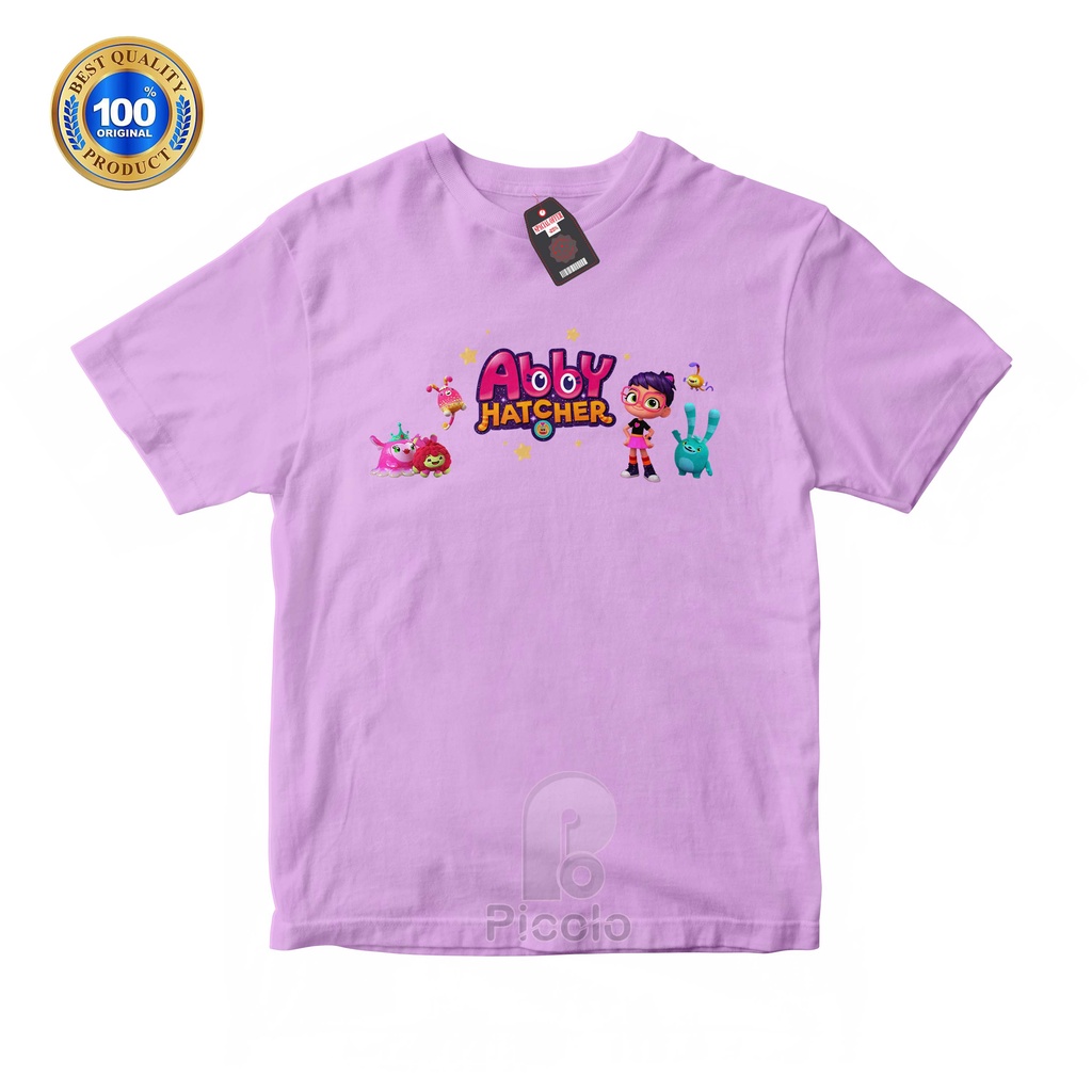 (FREE NAMA) BAJU KAOS ATASAN ANAK MOTIF ABBY HATCHER Bahan COTTUN