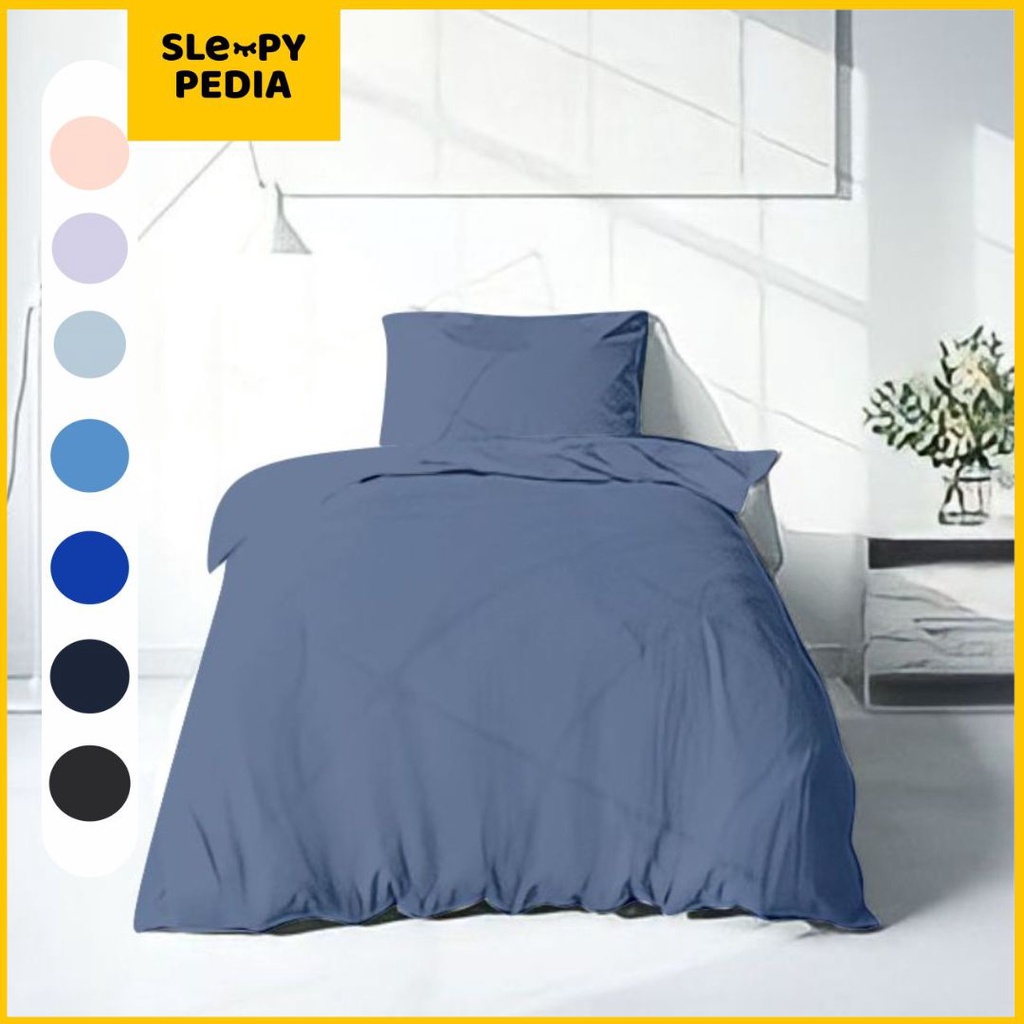 Bedcover Only / Bedcover Saja Ukuran Extra Single Katun Polos