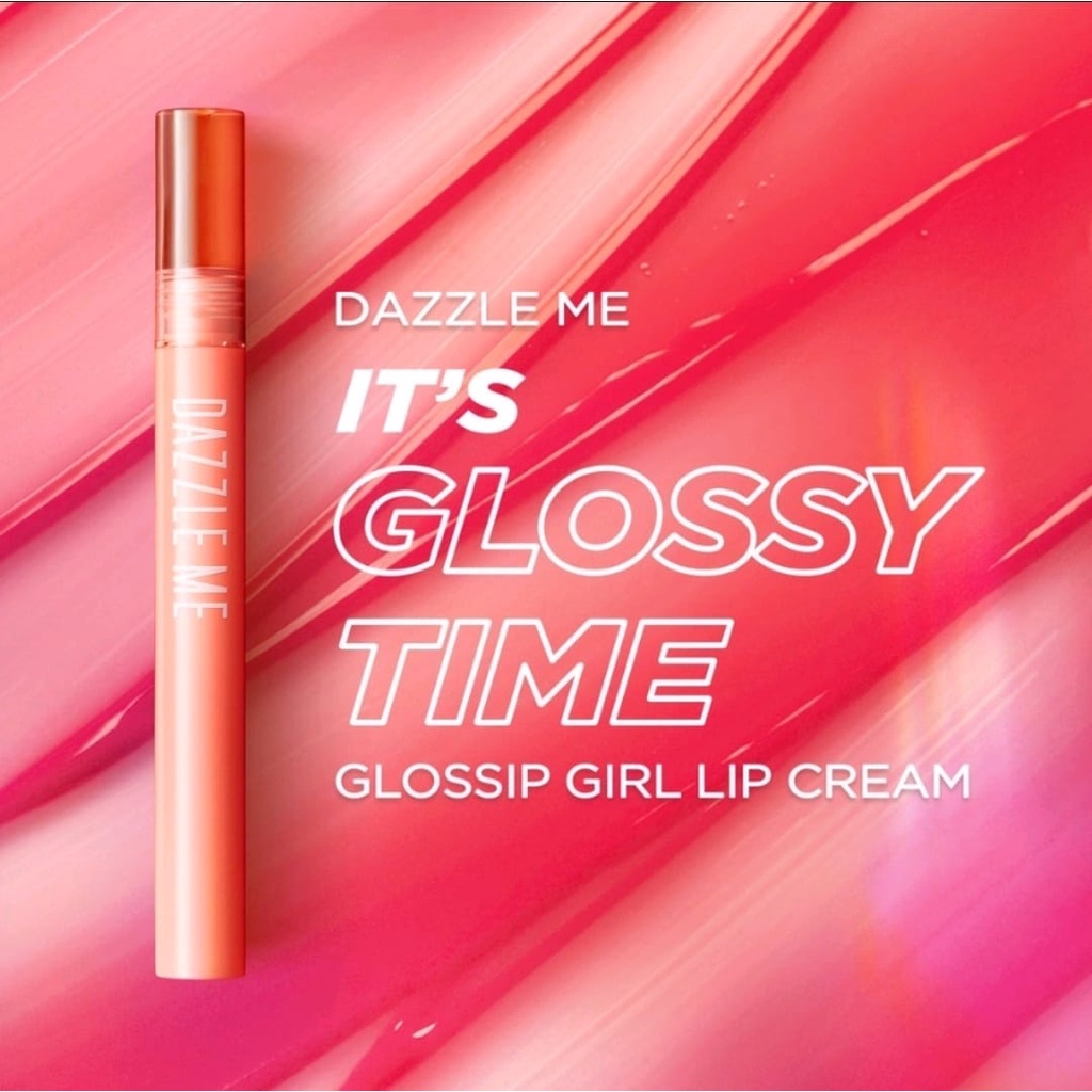 DAZZLE ME Glossip Girl Lip Cream | Hyper Hydrating 24H Moisturizer Lipcream High Pigmented Lipstik